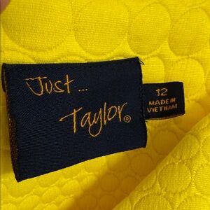 Just...Taylor Vibrant Yellow Dress